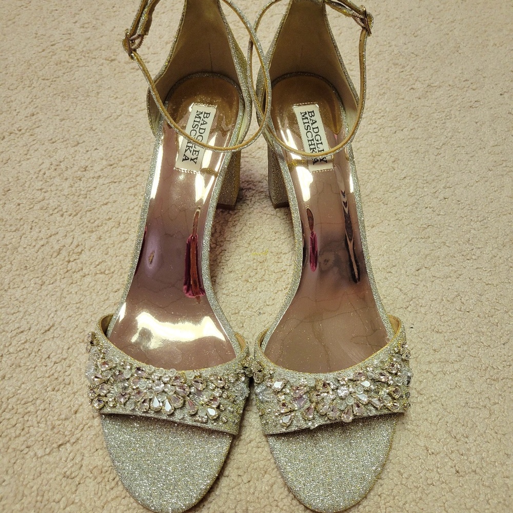 Badgley Mischa Tempest Embellished Heel Sandal, Size 12, Never Worn